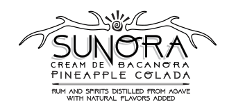 Sunora Cream De Bacanora Pineapple Colada Label